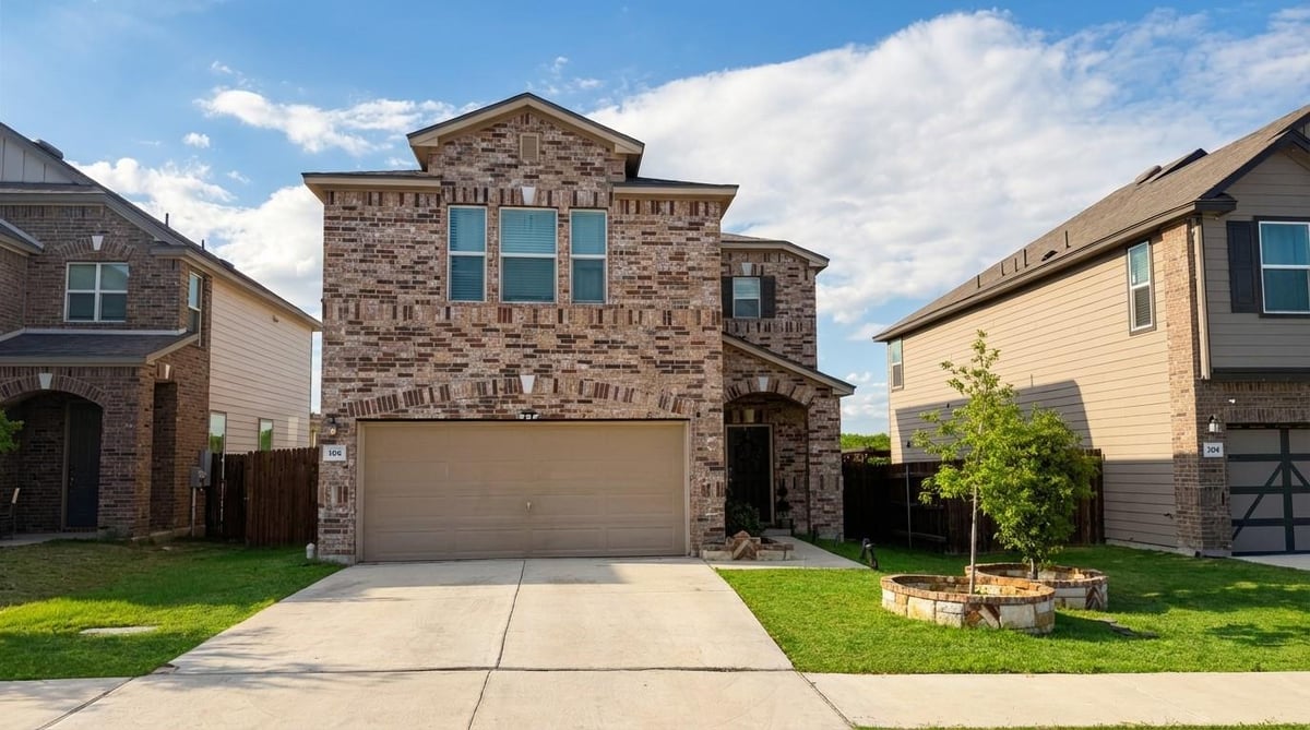 View 308 Los Cobos Ln in La Conterra North Ph 2 308 Los Cobos Ln - front exterior - Luxury home in La Conterra North Ph 2, Georgetown, TX