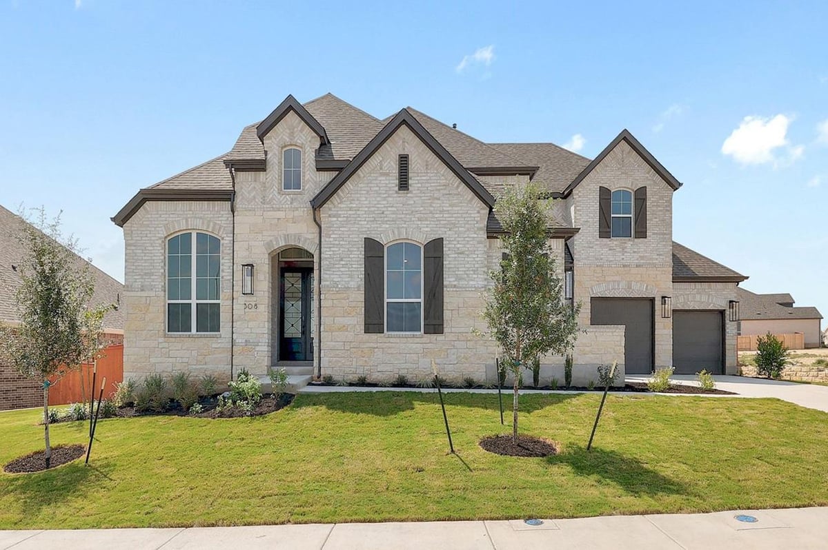 View 308 Rollo Rd in Lariat 80s 308 Rollo Rd - front exterior - Luxury home in Lariat 80s, Liberty Hill, TX