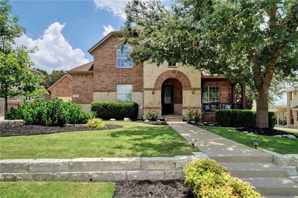View 320 Aspen Dr in Belterra 320 Aspen Dr - front exterior - Luxury home in Belterra, Austin, TX