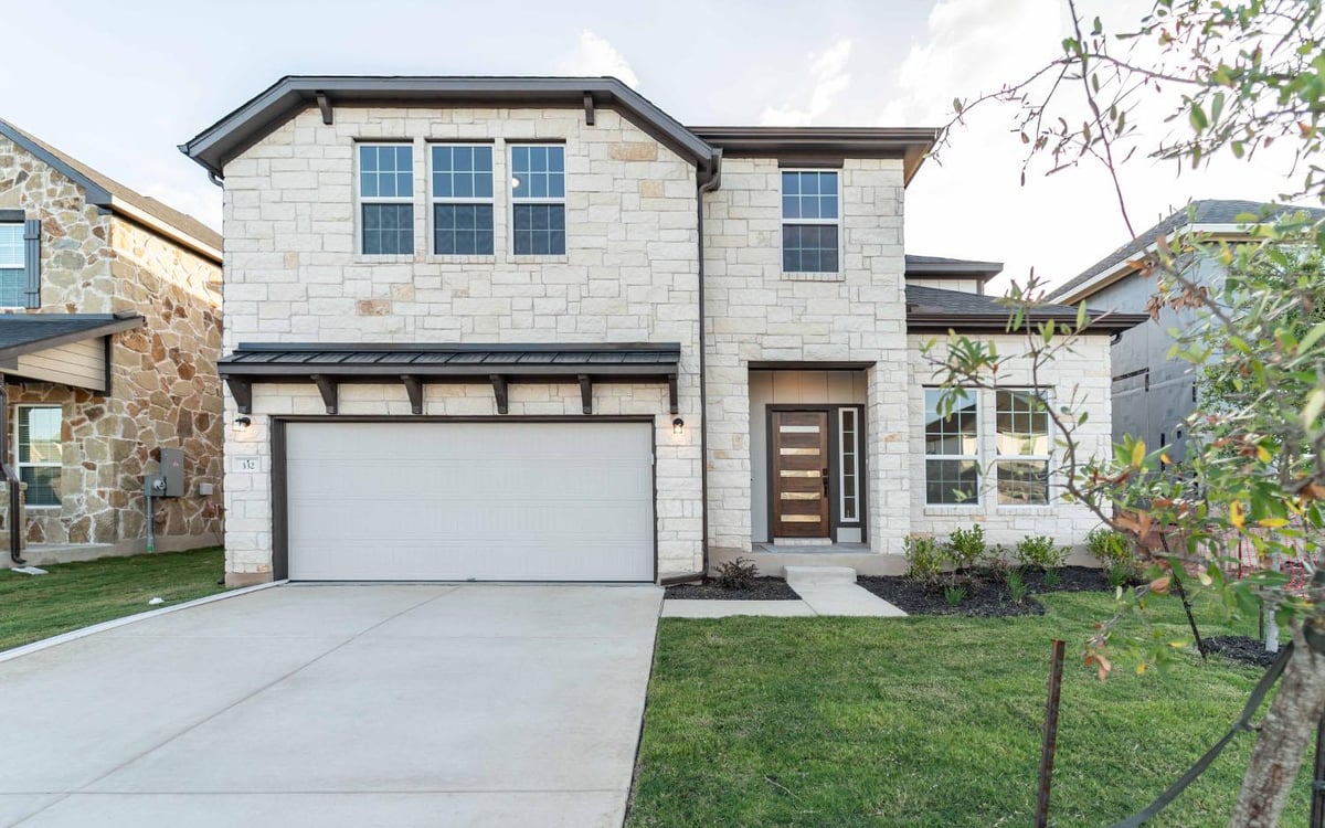 View 332 Hollister DR in Santa Rita Ranch 332 Hollister DR - front exterior - Luxury home in Santa Rita Ranch, Liberty Hill, TX