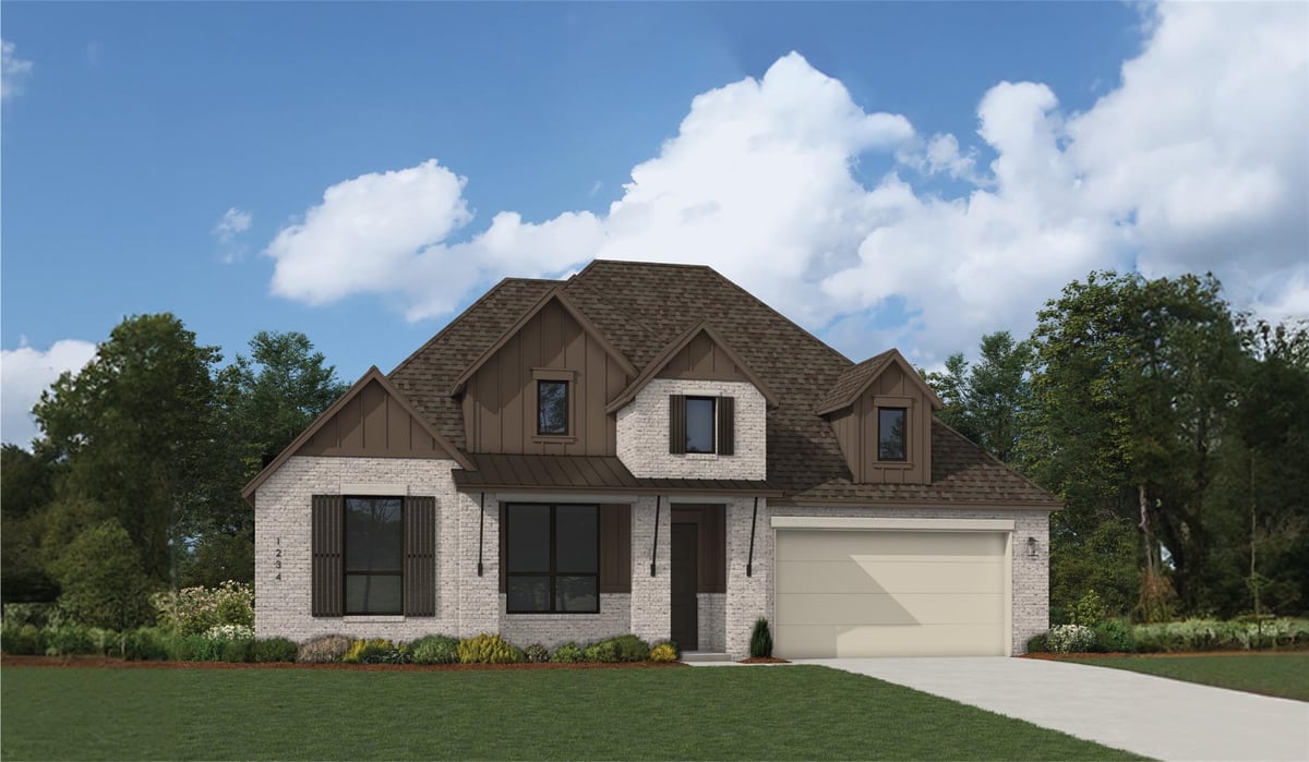 333 Tumbling Creek RUN - front exterior - Luxury home in 6 Creeks at Waterridge, Kyle, TX