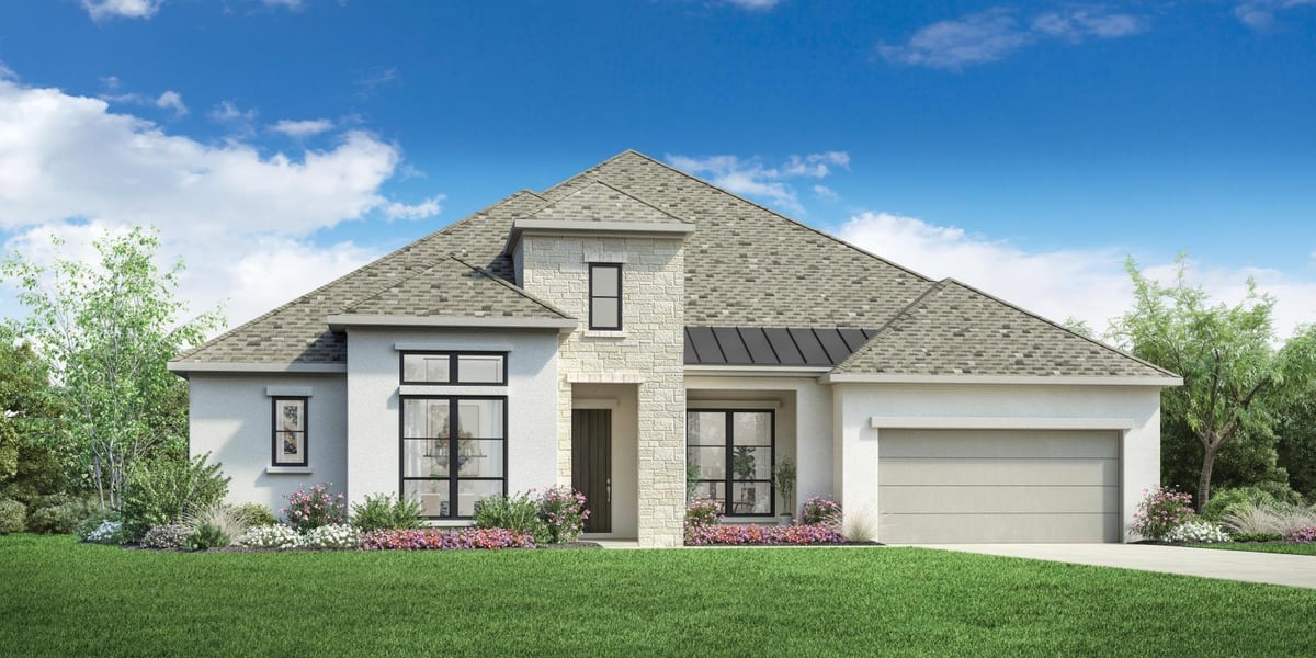 View 335 Lavaca DR in Clara Vista at Waterridge - Brook Collection 335 Lavaca DR - front exterior - Luxury home in Clara Vista at Waterridge - Brook Collection, Kyle, TX