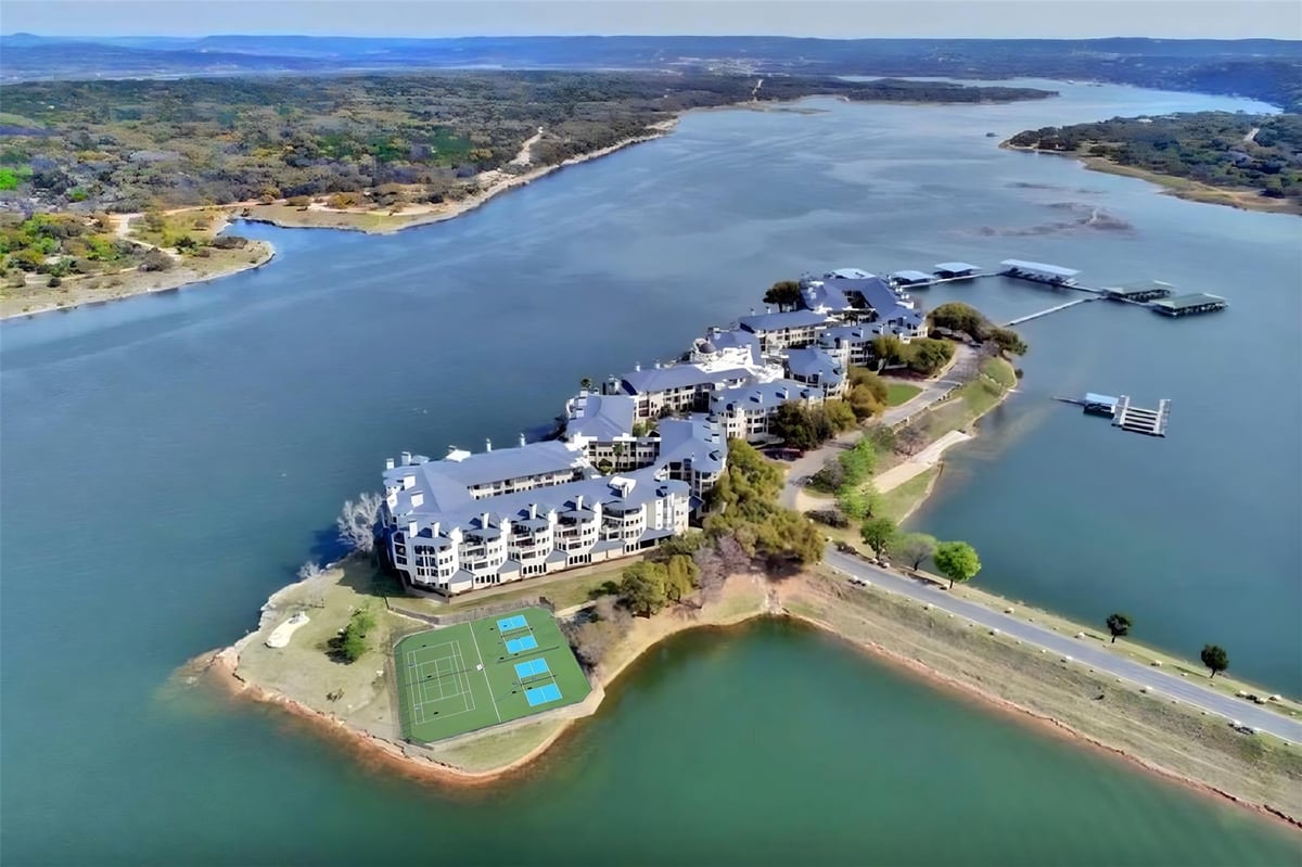 View 3404 American Dr Unit #3206 in Island On Lake Travis Condomin 3404 American Dr Unit #3206 - front exterior - Luxury home in Island On Lake Travis Condomin, Lago Vista, TX