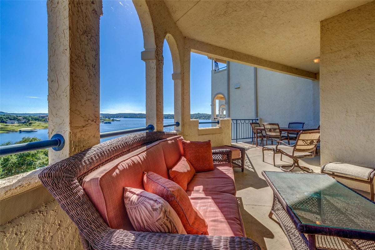 View 3404 American DR Unit #3211 in Island On Lake Travis Condomin 3404 American DR Unit #3211 - front exterior - Luxury home in Island On Lake Travis Condomin, Lago Vista, TX