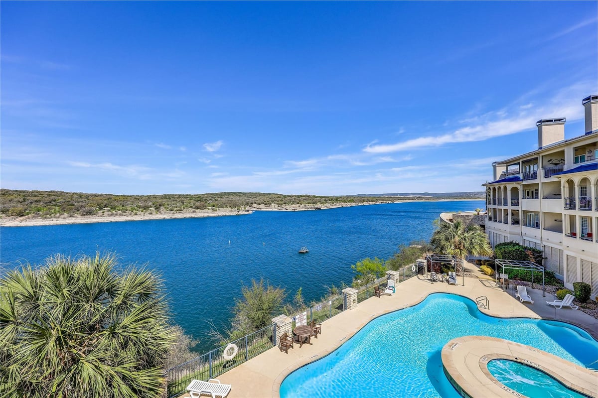 View 3404 American DR Unit #3224 in Island On Lake Travis Condomin 3404 American DR Unit #3224 - front exterior - Luxury home in Island On Lake Travis Condomin, Lago Vista, TX
