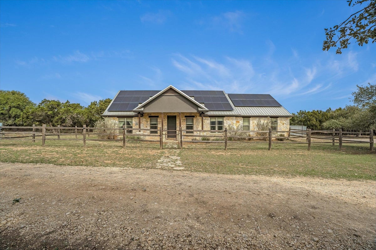 View 3501 Pursley Rd in N/A 3501 Pursley Rd - front exterior - Luxury home in N/A, Dripping Springs, TX