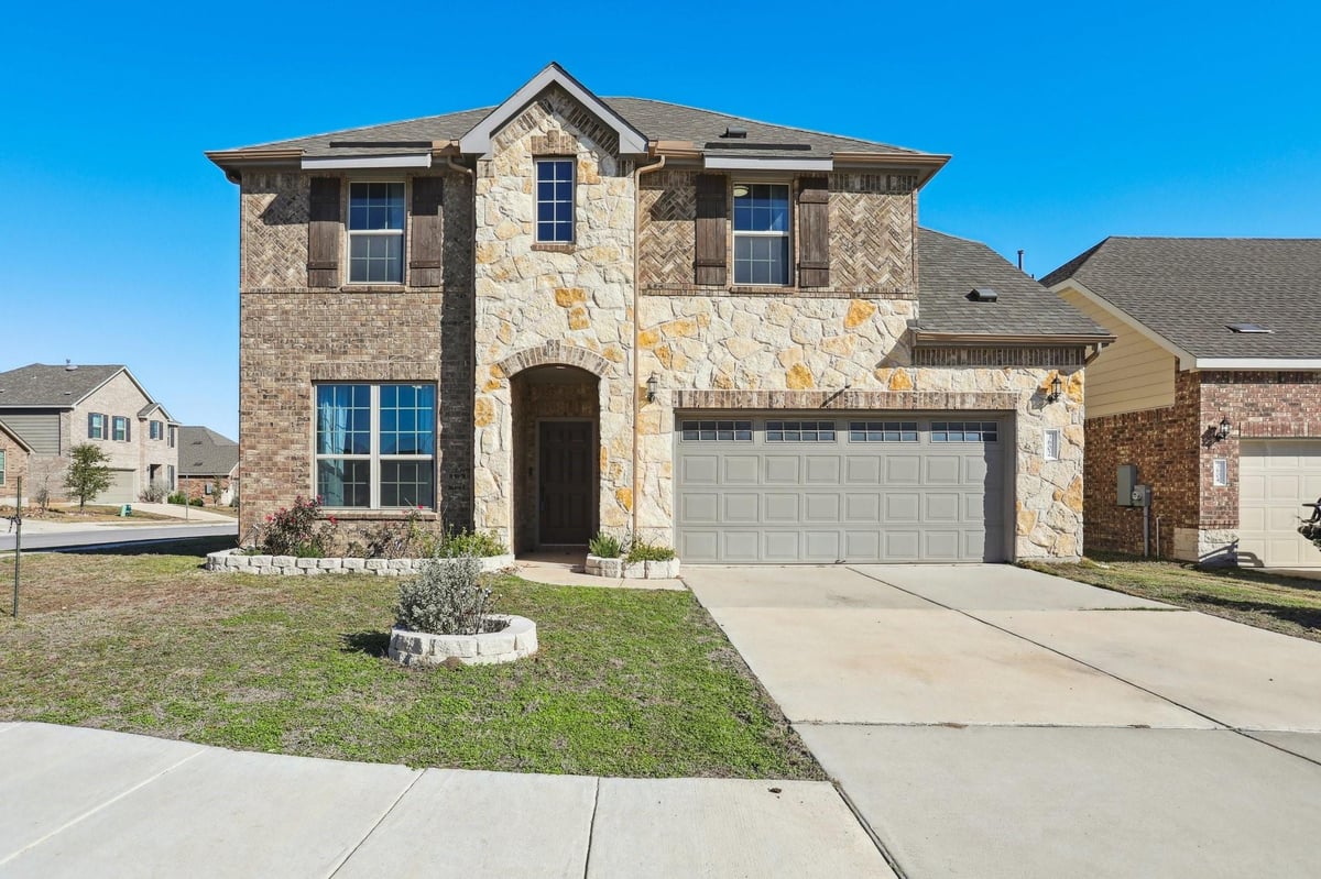 View 3602 Chaff Ln in BECKER FARMS 3602 Chaff Ln - front exterior - Luxury home in BECKER FARMS, Pflugerville, TX