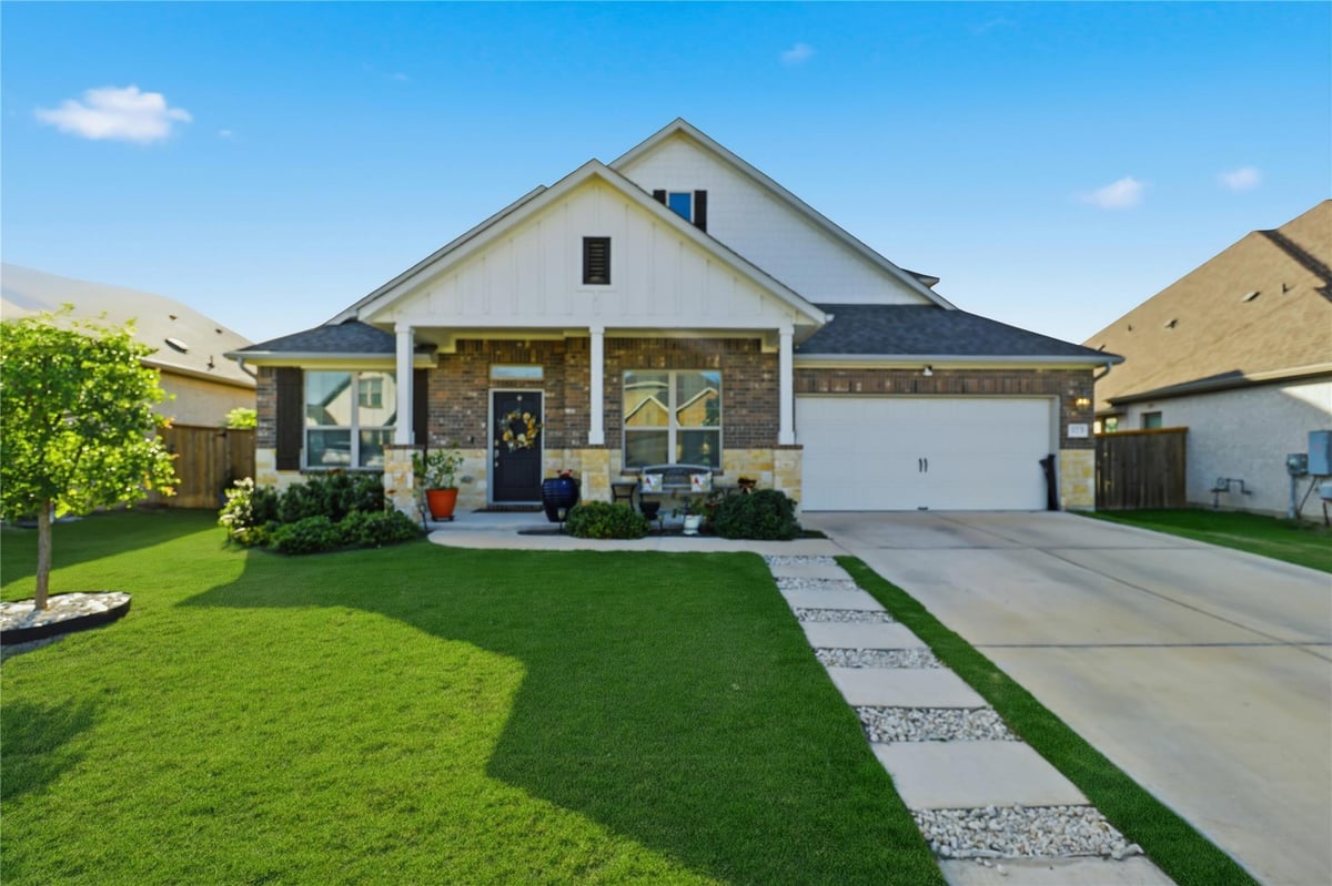 View 373 Coyote Creek WAY in 6 Creeks 373 Coyote Creek WAY - front exterior - Luxury home in 6 Creeks, Kyle, TX