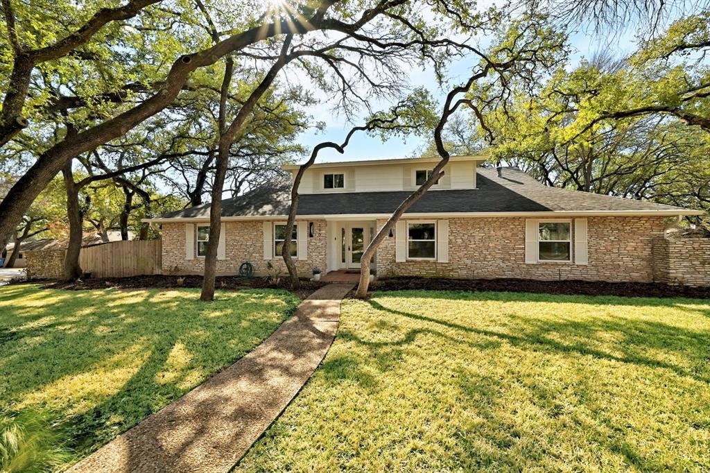 View 3901 Pebble Path in Northwest Hills Northwest Oaks 3901 Pebble Path - front exterior - Luxury home in Northwest Hills Northwest Oaks, Austin, TX