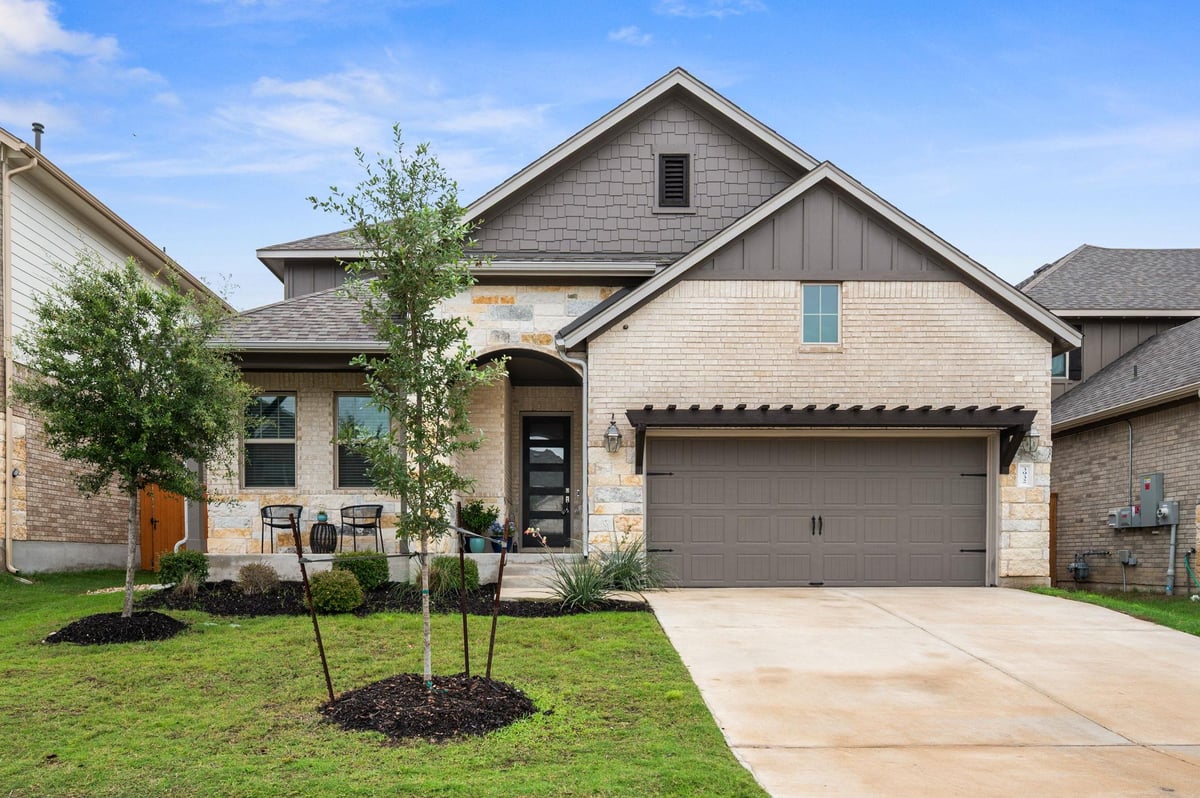 View 3932 Pine Cone WAY in Lost Woods Preserve Ph 2 3932 Pine Cone WAY - front exterior - Luxury home in Lost Woods Preserve Ph 2, Leander, TX