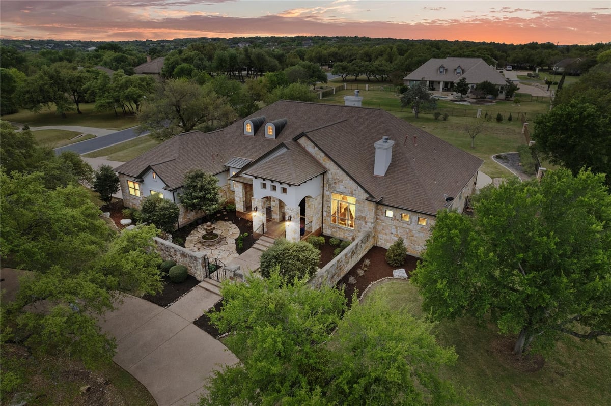 View 401 River Chase Blvd in River Chase 401 River Chase Blvd - front exterior - Luxury home in River Chase, Georgetown, TX