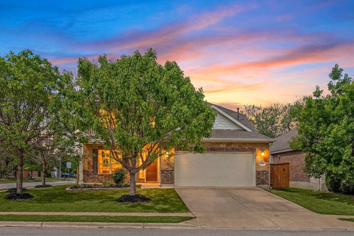 View 4032 Flowstone Ln in Highlands/Mayfield Ranch Sec 3 4032 Flowstone Ln - front exterior - Luxury home in Highlands/Mayfield Ranch Sec 3, Round Rock, TX