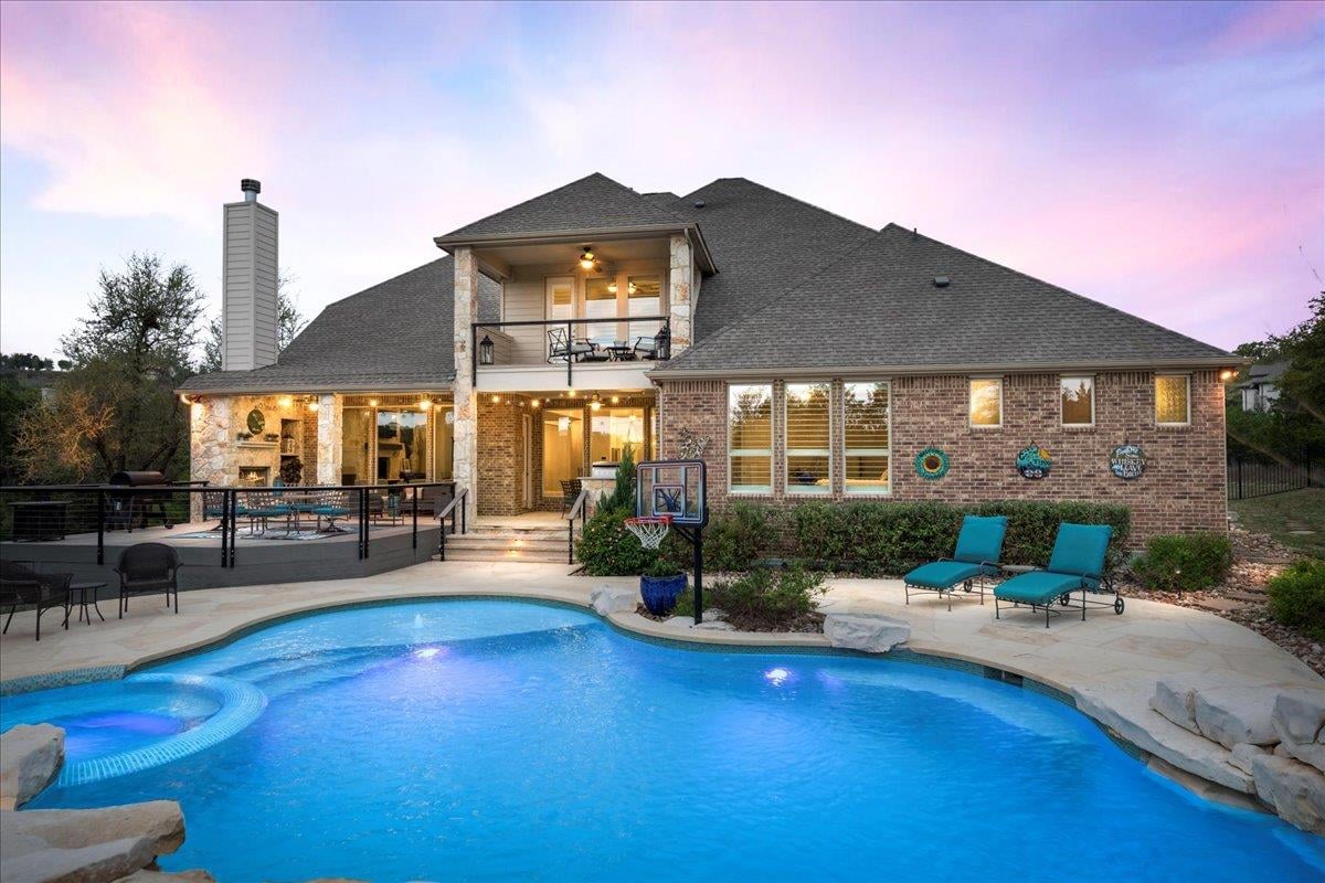 View 408 Riva Ridge Pl in Saratoga Hills 408 Riva Ridge Pl - front exterior - Luxury home in Saratoga Hills, Austin, TX