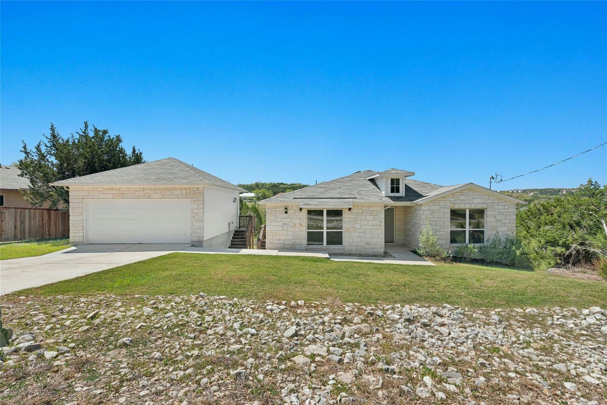 View 4112 Rockwood DR in Lago Vista 4112 Rockwood DR - front exterior - Luxury home in Lago Vista, Lago Vista, TX