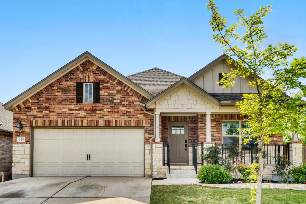 View 426 Cold River Run in 6 Creeks Ph 1 Sec 2 426 Cold River Run - front exterior - Luxury home in 6 Creeks Ph 1 Sec 2, Kyle, TX