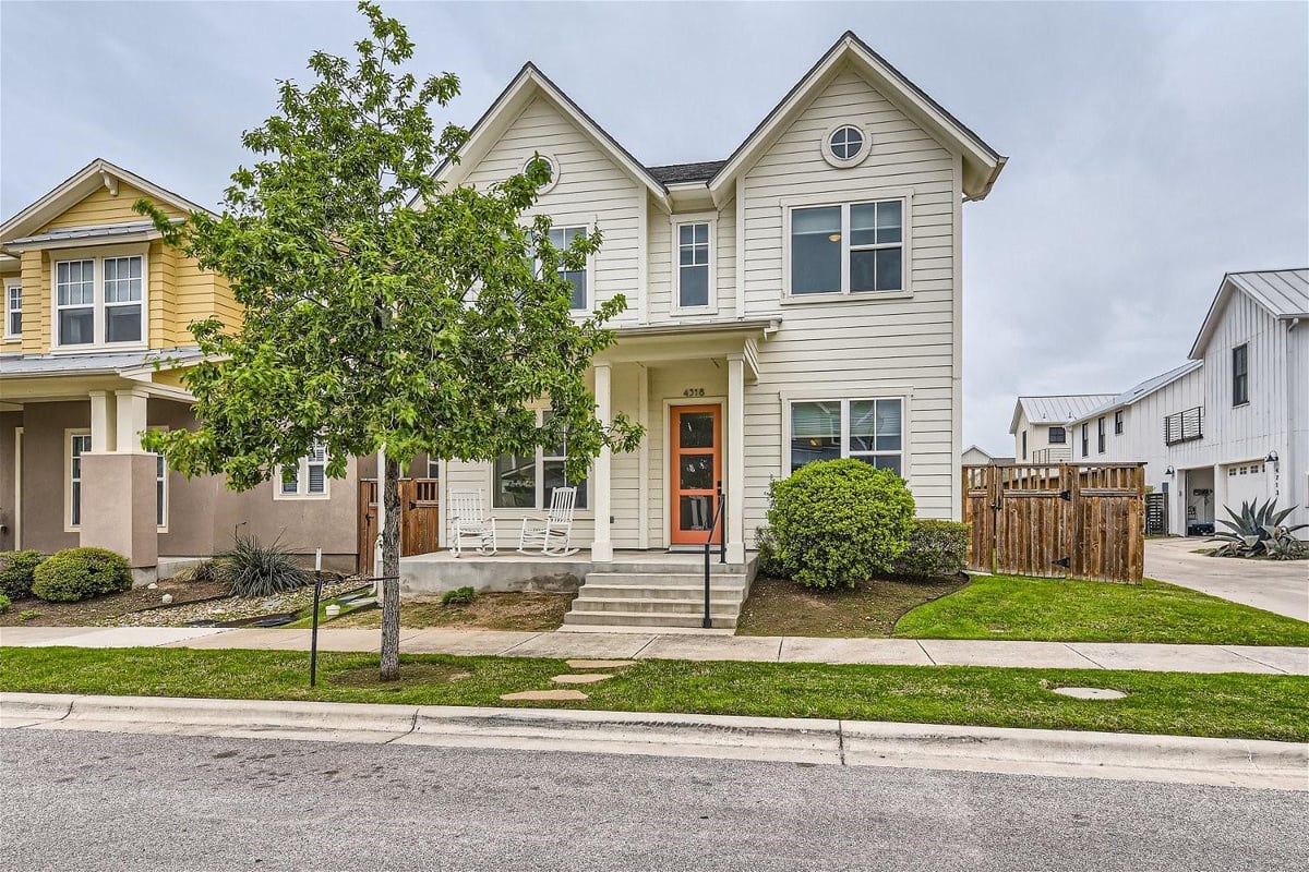 View 4318 Vaughan St in Mueller Sec Ix Sub Amd 4318 Vaughan St - front exterior - Luxury home in Mueller Sec Ix Sub Amd, Austin, TX