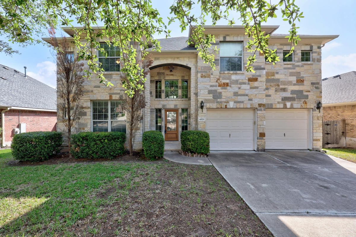 View 4323 Angelico LN in Sendero Spgs Sec 04 4323 Angelico LN - front exterior - Luxury home in Sendero Spgs Sec 04, Round Rock, TX
