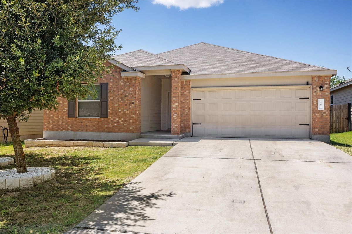 View 444 Druse Ln in Sonterra West Ph 2A-1 Sec 7 444 Druse Ln - front exterior - Luxury home in Sonterra West Ph 2A-1 Sec 7, Jarrell, TX