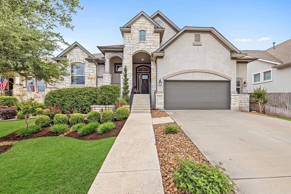View 452 Pienza DR in Rancho Sienna Sec 15 452 Pienza DR - front exterior - Luxury home in Rancho Sienna Sec 15, Georgetown, TX
