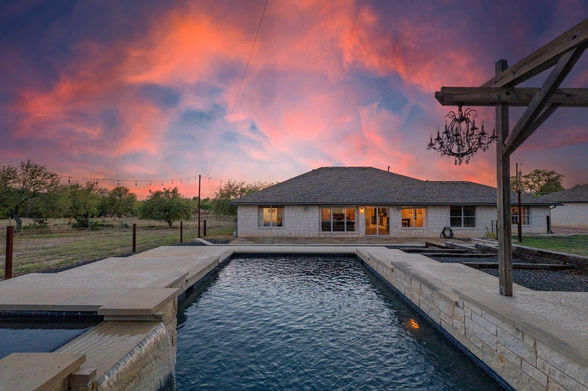 View 500 Madrone Ranch TRL in Madrone Ranch Sec 02 A 500 Madrone Ranch TRL - front exterior - Luxury home in Madrone Ranch Sec 02 A, Dripping Springs, TX