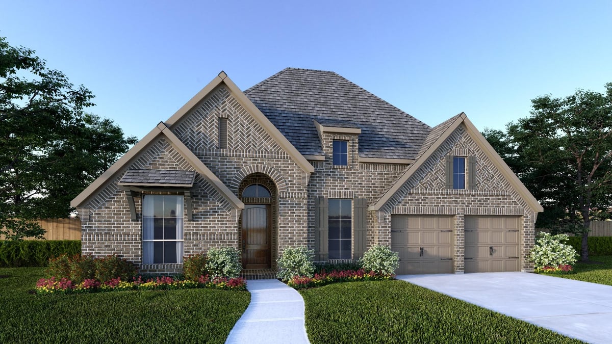 View 504 River Overlook RD in Wolf Ranch 504 River Overlook RD - front exterior - Luxury home in Wolf Ranch, Georgetown, TX