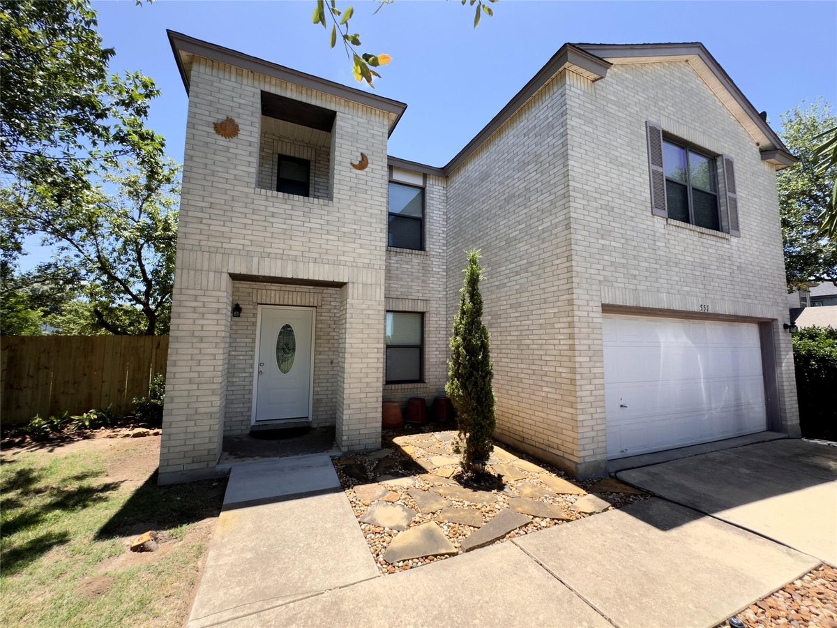 View 551 Abundance Ln in Waterleaf Ph A Sec 1 551 Abundance Ln - front exterior - Luxury home in Waterleaf Ph A Sec 1, Kyle, TX