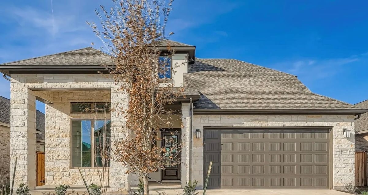 View 553 Prickly Poppy LOOP in 6 Creeks 553 Prickly Poppy LOOP - front exterior - Luxury home in 6 Creeks, Kyle, TX
