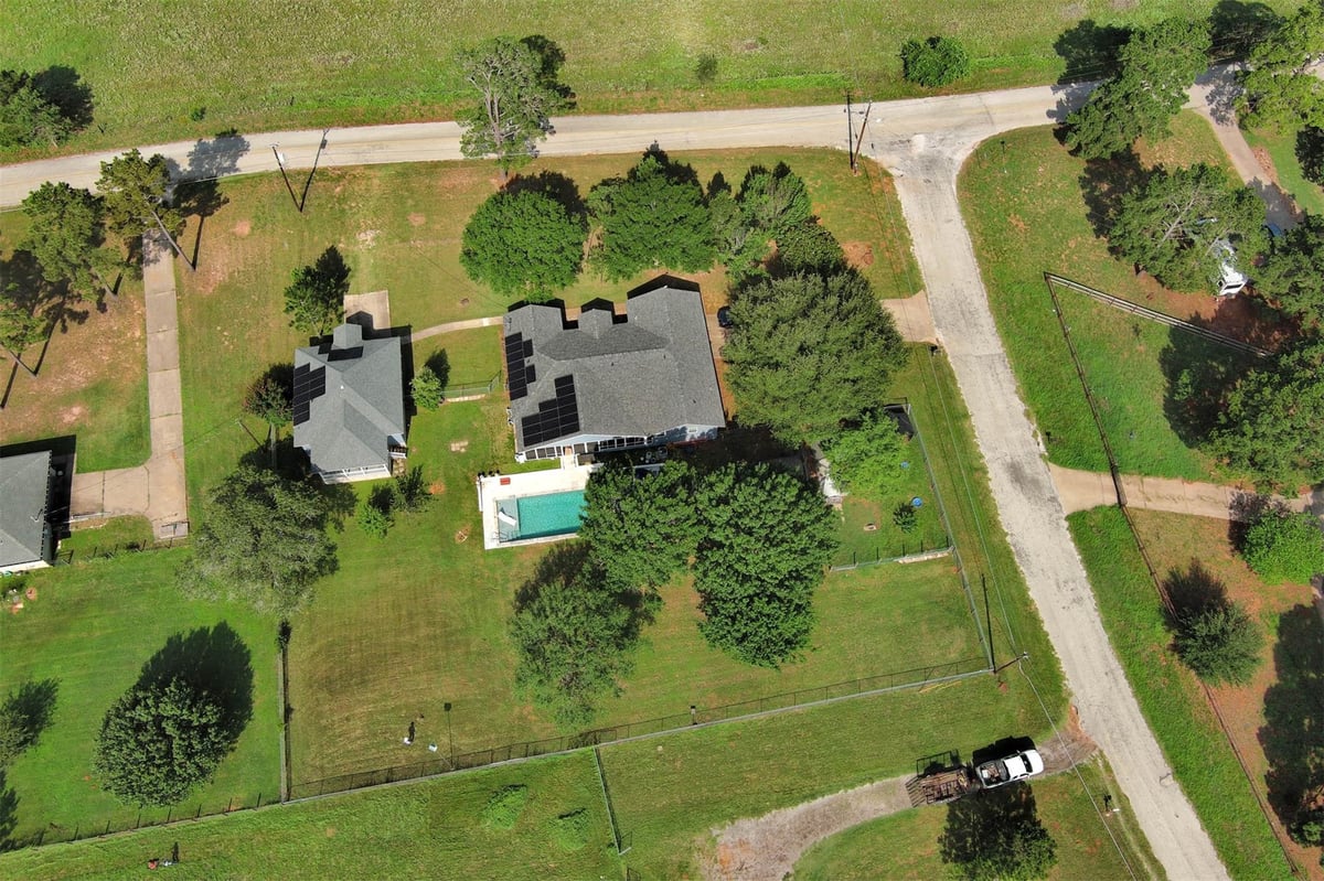 View 569 McAllister Rd in Pine Oak Estates 569 McAllister Rd - front exterior - Luxury home in Pine Oak Estates, Bastrop, TX