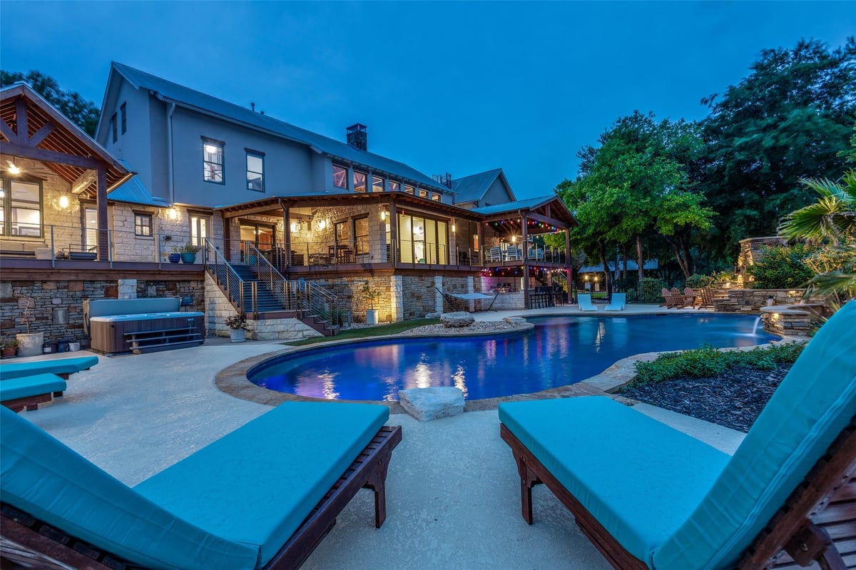 View 608 Innwood Dr in San Gabriel Heights Sec 06 Resub 608 Innwood Dr - pool area with 608 Innwood Dr in Georgetown - Luxury home in San Gabriel Heights Sec 06 Resub, Georgetown...