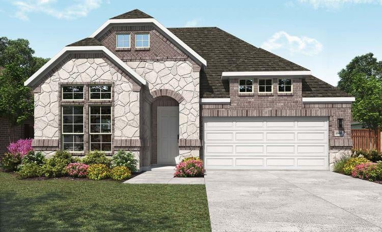 View 619 Breeze Hollow LN in Oaks at San Gabriel 619 Breeze Hollow LN - front exterior - Luxury home in Oaks at San Gabriel, Georgetown, TX