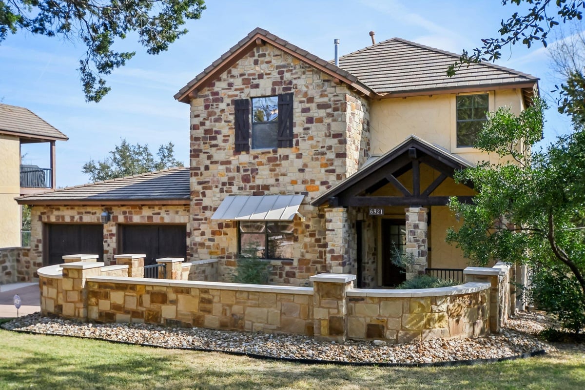 View 6921 Starboard CV in Northshore On Lake Travis Ph 6921 Starboard CV - front exterior - Luxury home in Northshore On Lake Travis Ph, Jonestown, TX