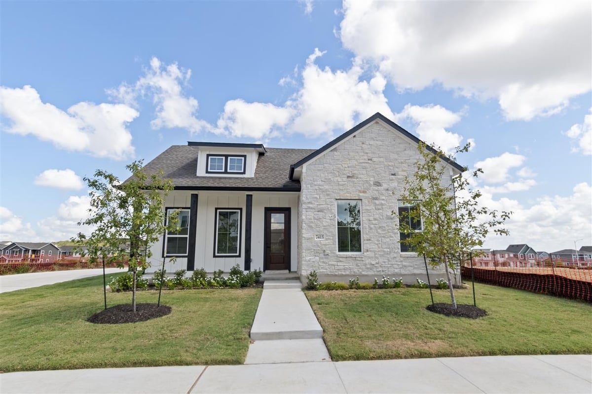 View 7415 Boyd Haven Dr in Easton Park 7415 Boyd Haven Dr - front exterior - Luxury home in Easton Park, Austin, TX