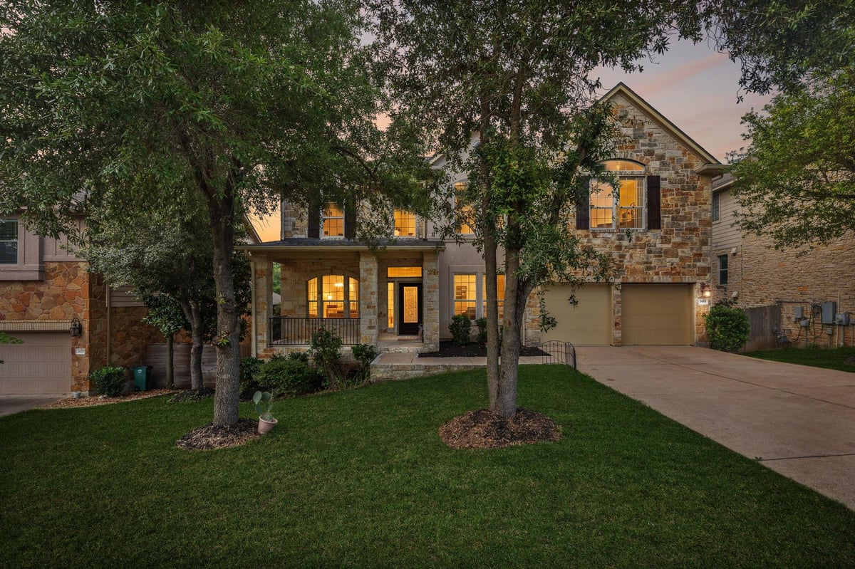 View 7433 Bonniebrook DR in Lantana Single Family Sec 02 7433 Bonniebrook DR - front exterior - Luxury home in Lantana Single Family Sec 02, Austin, TX