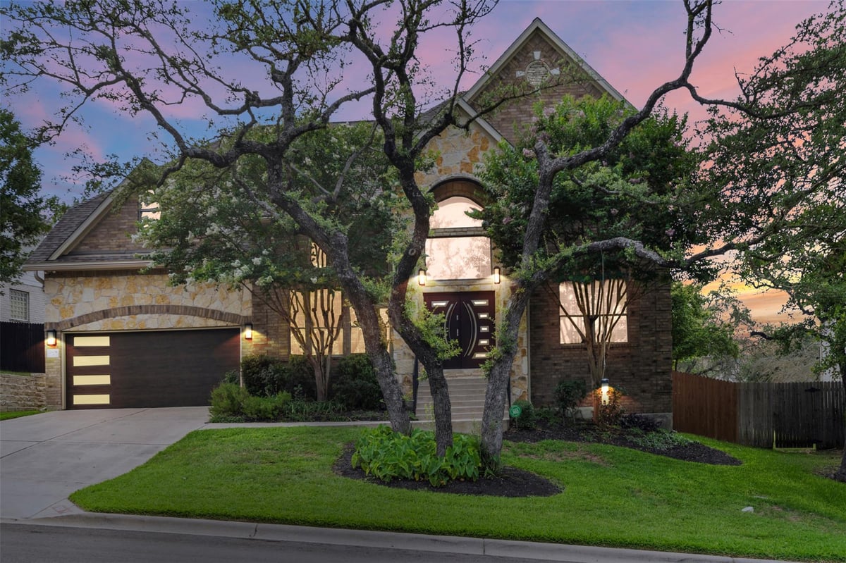 View 7608 Journeyville Dr in Lantana 7608 Journeyville Dr - front exterior - Luxury home in Lantana, Austin, TX