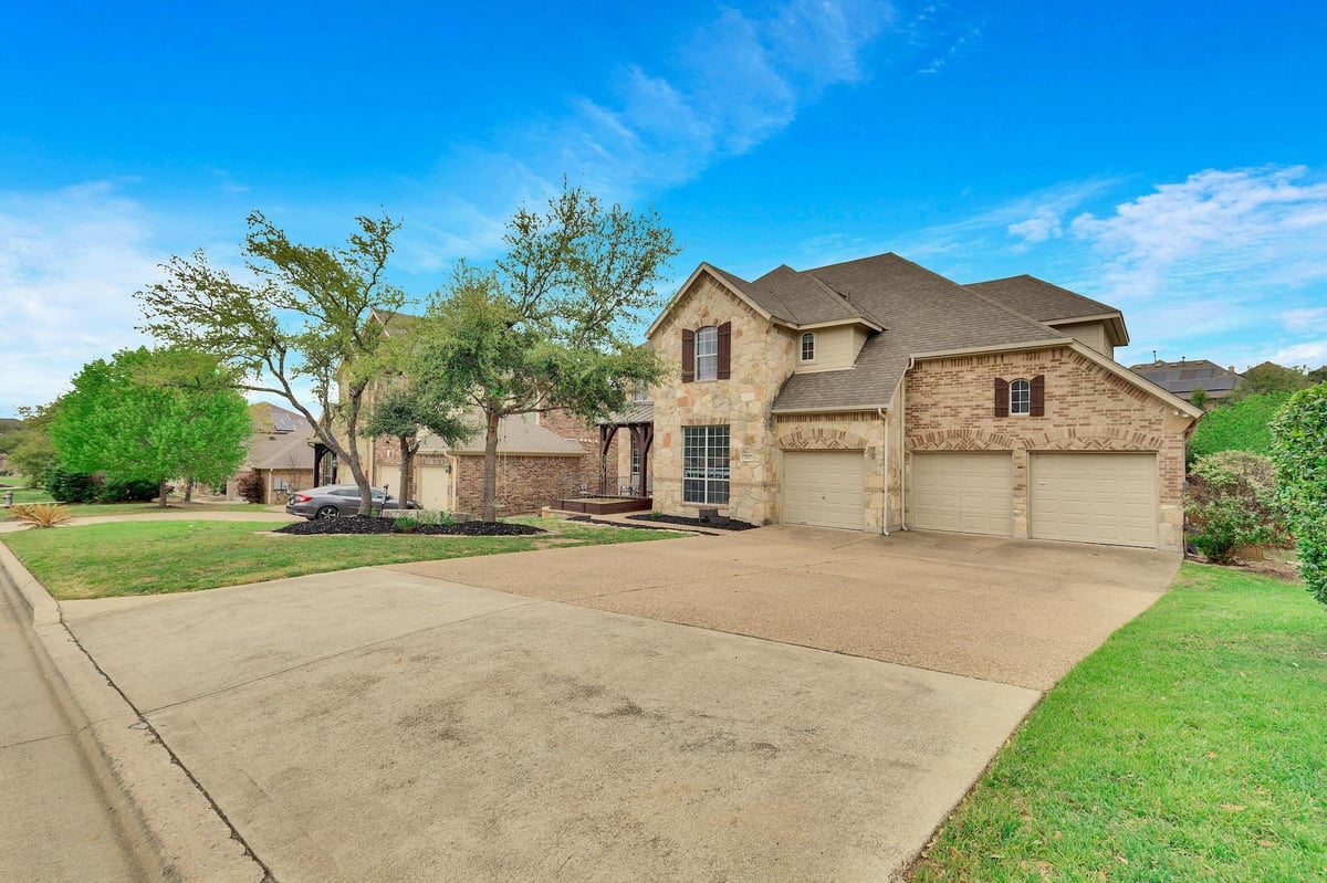 View 7617 Roaring Springs Dr in Covered Bridge Sec 05 7617 Roaring Springs Dr - front exterior - Luxury home in Covered Bridge Sec 05, Austin, TX