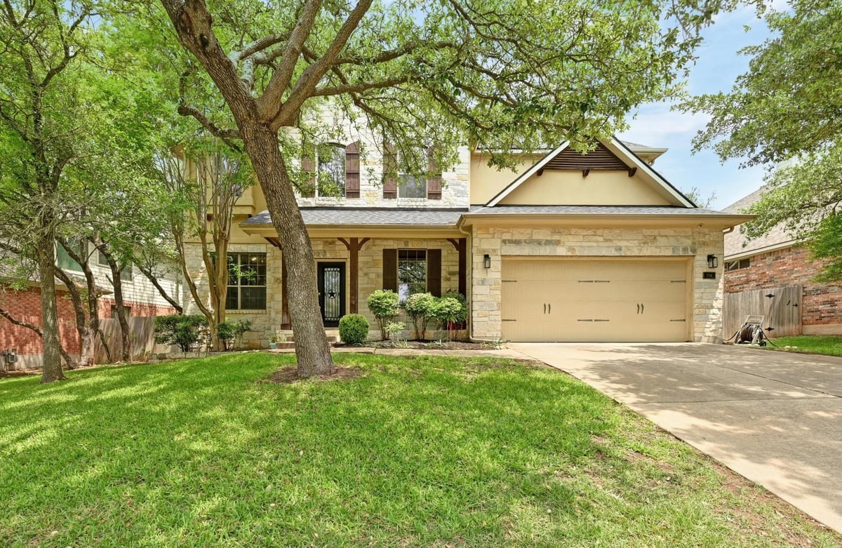 View 7716 Journeyville Dr in Lantana 7716 Journeyville Dr - front exterior - Luxury home in Lantana, Austin, TX