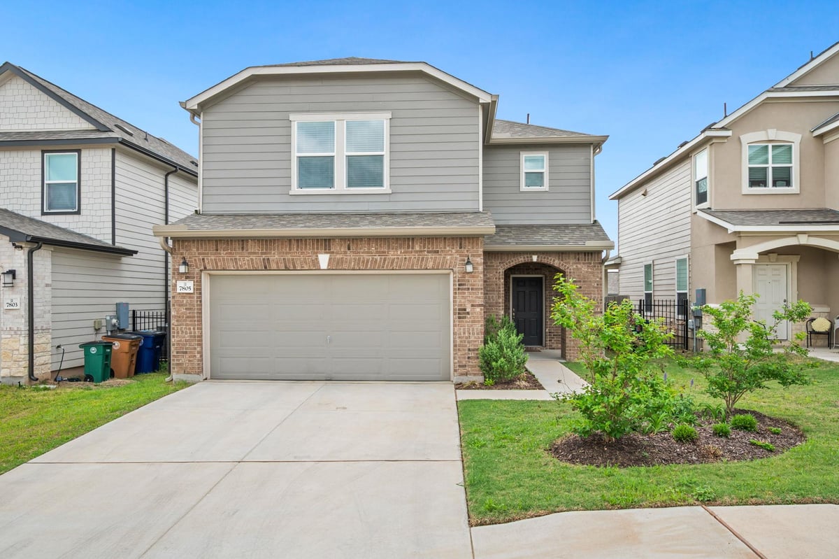 View 7805 House Finch DR in McKinney Crossing 7805 House Finch DR - front exterior - Luxury home in McKinney Crossing, Austin, TX