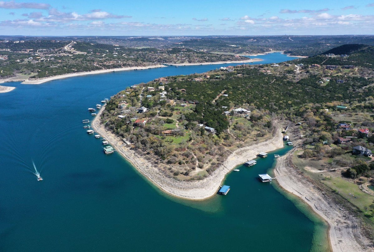 View 8101 Sharon RD in Lake Travis 06 8101 Sharon RD - view with 8101 Sharon Rd in Volente - Luxury home in Lake Travis 06, Volente, TX