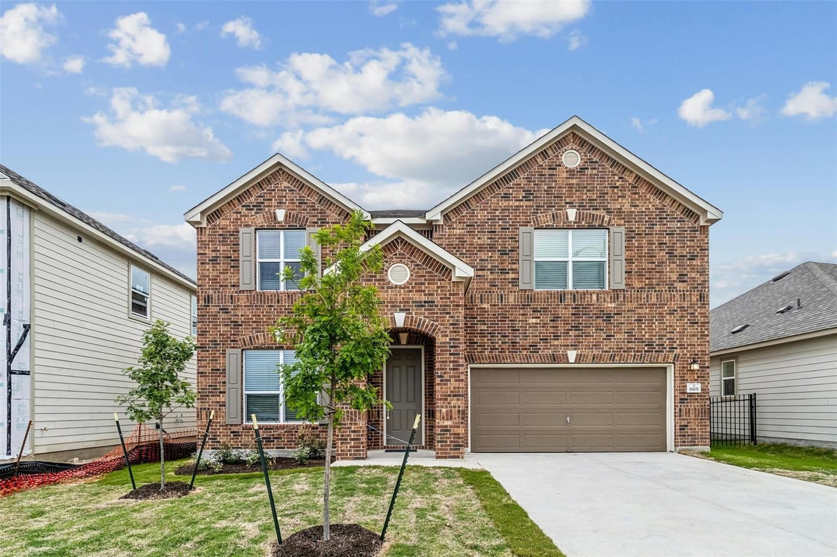 View 8105 Marigny Way in Colton Bluff Ph 3 8105 Marigny Way - front exterior - Luxury home in Colton Bluff Ph 3, Austin, TX