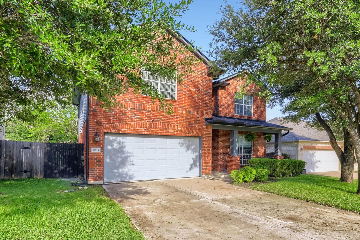 View 8215 Menlo Park Pl in Cat Hollow Sec B 8215 Menlo Park Pl - front exterior - Luxury home in Cat Hollow Sec B, Round Rock, TX