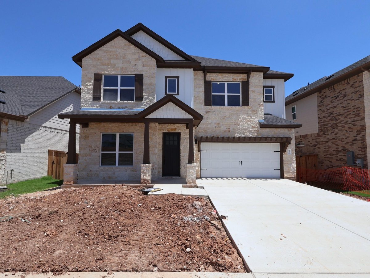 View 832 Purmela St in Edgewood 832 Purmela St - front exterior - Luxury home in Edgewood, Leander, TX
