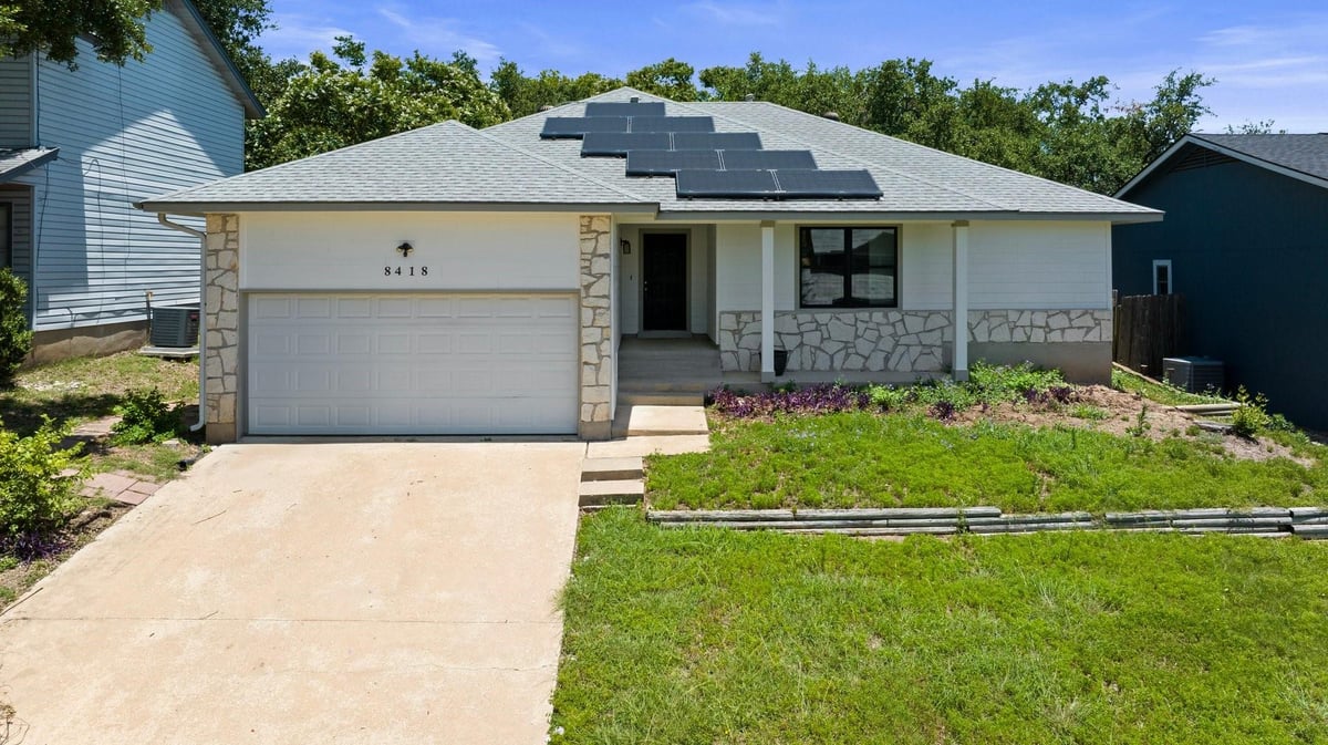 View 8418 Spring Valley Dr in Windmill Run Sec 02-A 8418 Spring Valley Dr - front exterior - Luxury home in Windmill Run Sec 02-A, Austin, TX
