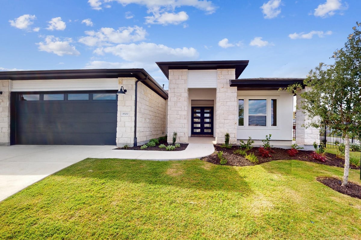 View 8500 Turaco Trl in Easton Park 8500 Turaco Trl - front exterior - Luxury home in Easton Park, Austin, TX