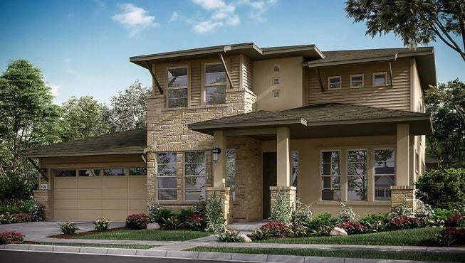 View 8504 Peristyle Dr in Easton Park 8504 Peristyle Dr - front exterior - Luxury home in Easton Park, Austin, TX