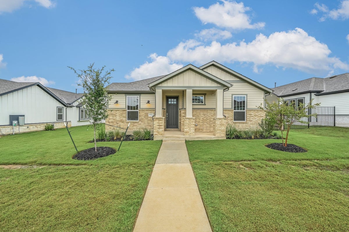 View 8512 Dongan Dr in Easton Park 8512 Dongan Dr - front exterior - Luxury home in Easton Park, Austin, TX
