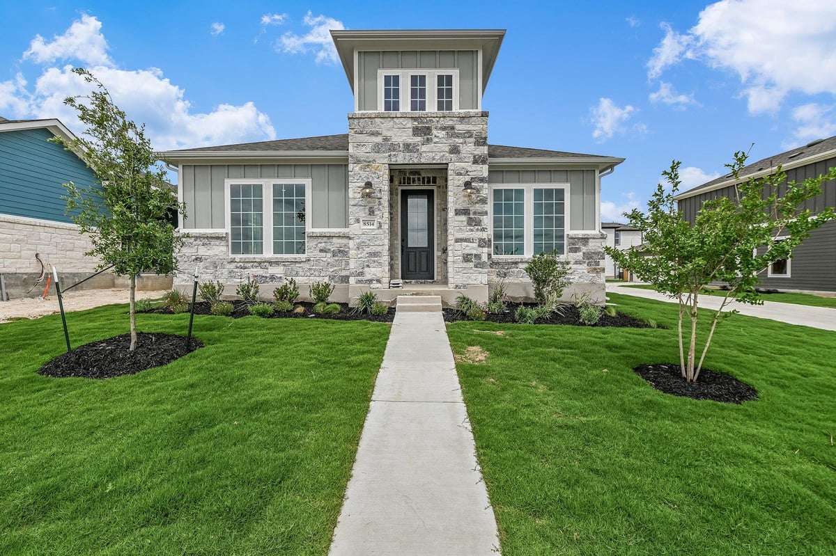 View 8514 Dongan Dr in Easton Park 8514 Dongan Dr - front exterior - Luxury home in Easton Park, Austin, TX