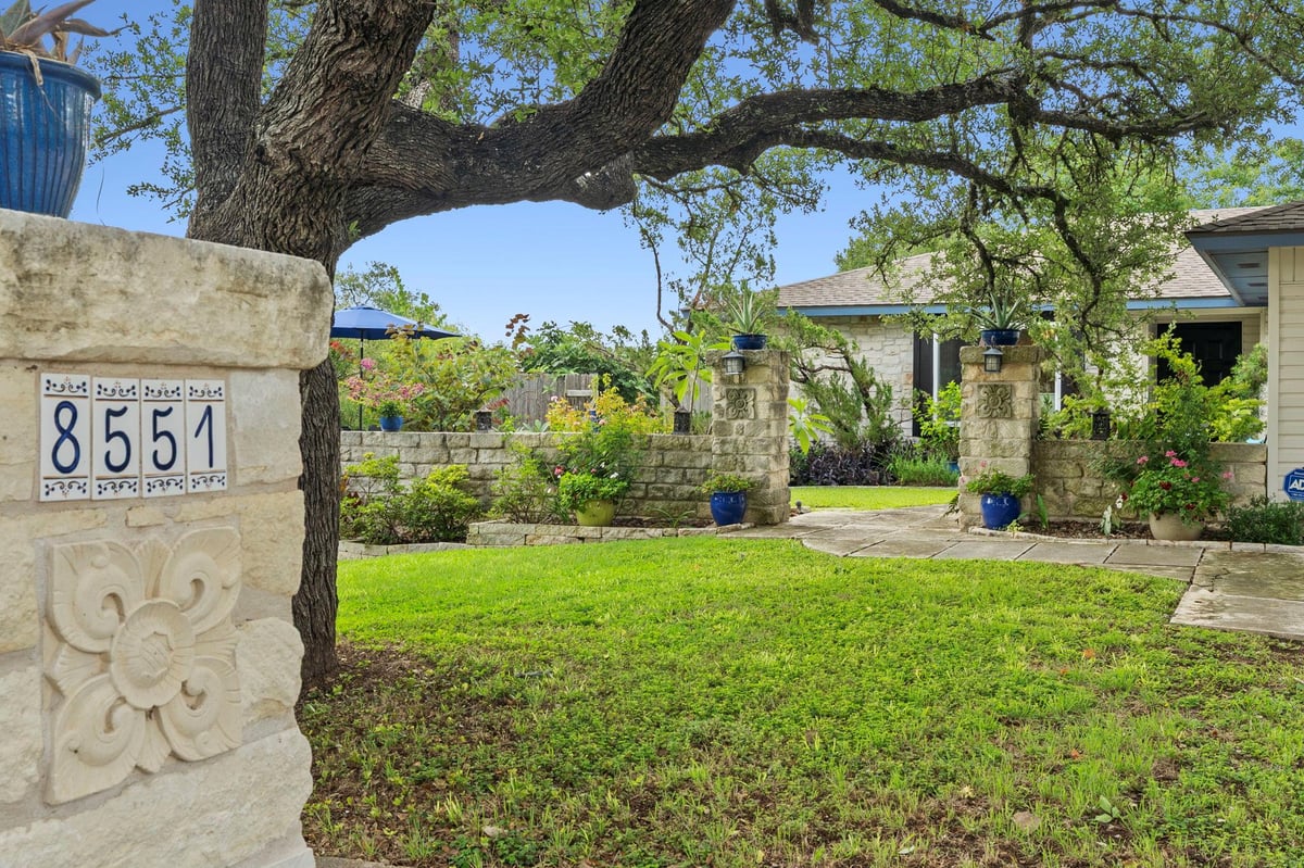 View 8551 Red Willow Dr in Windmill Run Sec 01 8551 Red Willow Dr - front exterior - Luxury home in Windmill Run Sec 01, Austin, TX