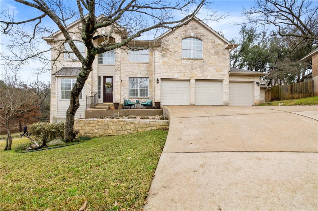 View 9201 TROWBRIDGE Cv in OAK BROOK 1 9201 TROWBRIDGE Cv - front exterior - Luxury home in OAK BROOK 1, Austin, TX