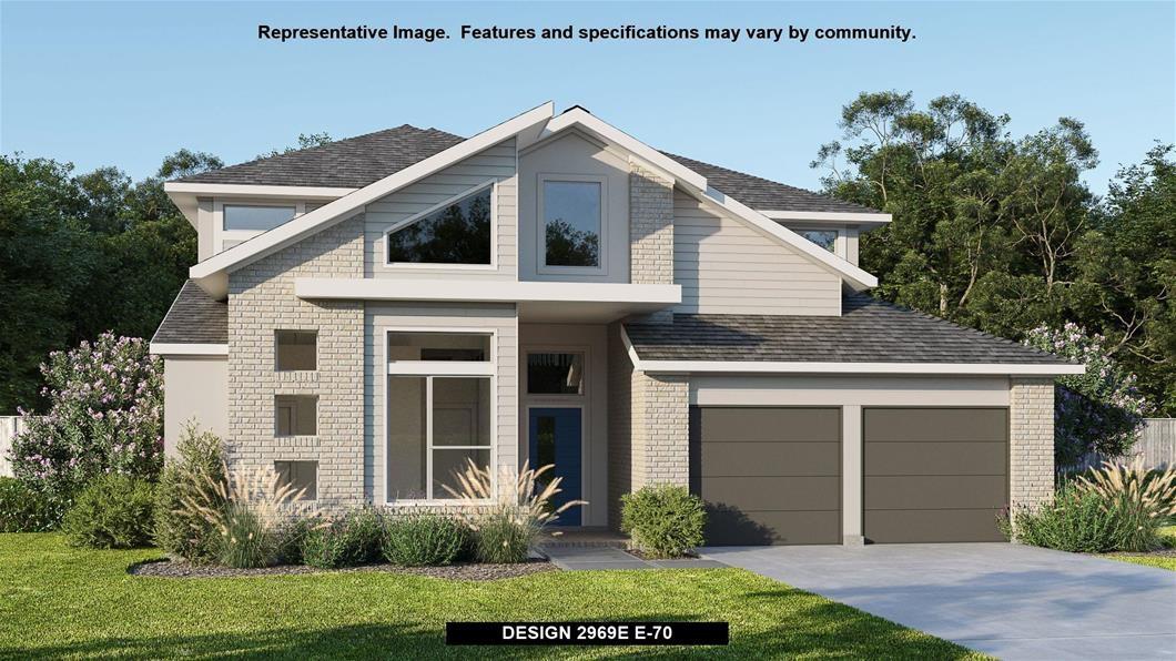 View 9500 Flatbush Dr in Easton Park 9500 Flatbush Dr - front exterior - Luxury home in Easton Park, Austin, TX