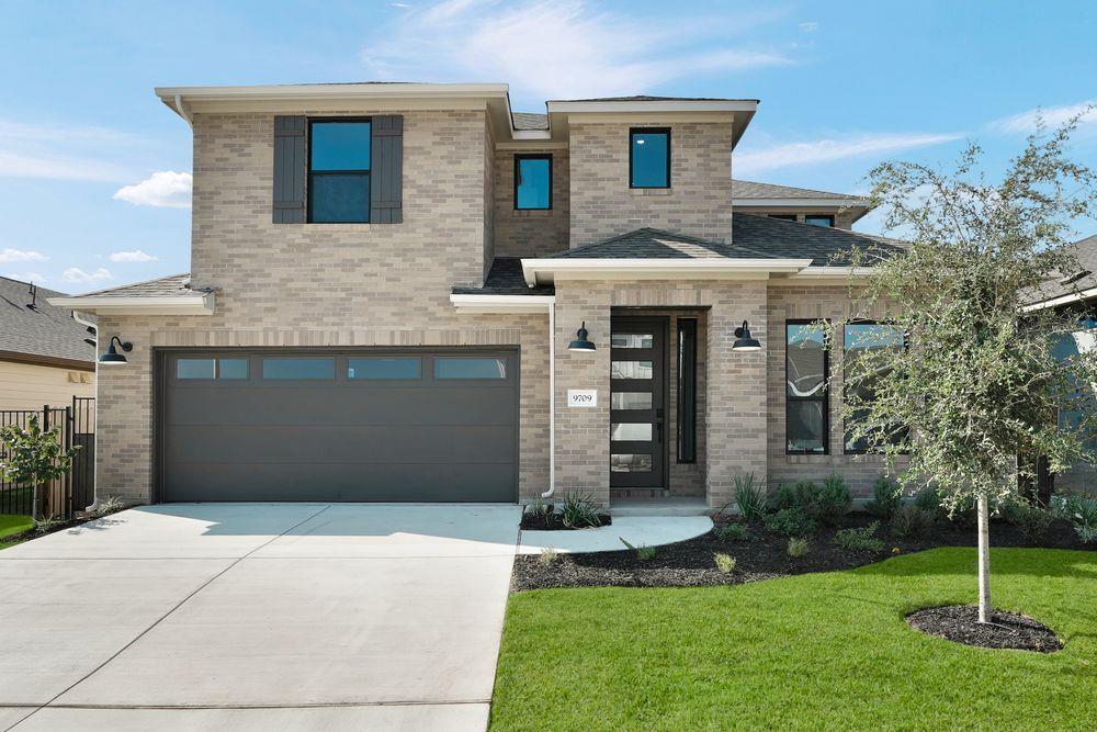 View 9709 Boathouse Dr in Easton Park 9709 Boathouse Dr - front exterior - Luxury home in Easton Park, Austin, TX